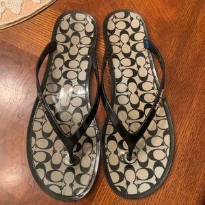 Coach flip flops sandals